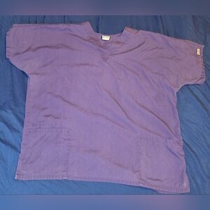 Cherokee Scrub Purple Top Size Lg